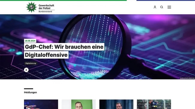 Relaunch of the web portal for the German Police Union